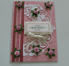 Anna Griffin "Happy Birthday To You" 3D Handmade Layered Card