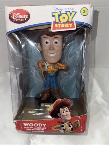 Funko Disney Pixar Toy Story Woody Wacky Wobbler Talking Bobblehead Damaged Box