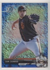 2017 Bowman Chrome Prospects Blue Shimmer Refractor Sam Coonrod #BCP111 0c2
