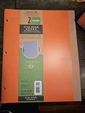 Lot of 3 Mead Five Star Plastic RECYCLED 2-Pocket Folders Zion Clay NEW