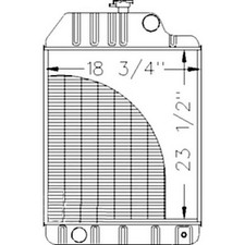 Radiator 1680734m91 Fits Massey Ferguson 1004 1004t 298 698 698t 699