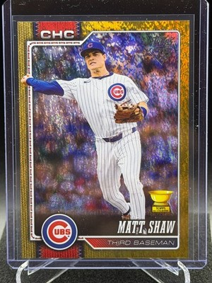 Matt Shaw 2026 Topps Gold Holo-Foil #40/50 - Chicago Cubs