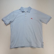 Tommy Bahama Polo Shirt Mens Medium Blue Island Zone Supima Cotton