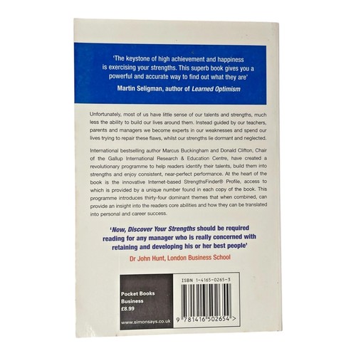 Now Discover Your Strengths Marcus Buckingham Donald Clifton Paperback - Picture 5 of 13