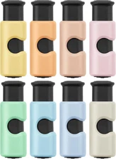 - Squeeze and Lock Bread Bag Clips, 8 Pack, Soft Pastel Colors, Squeeze and Lock