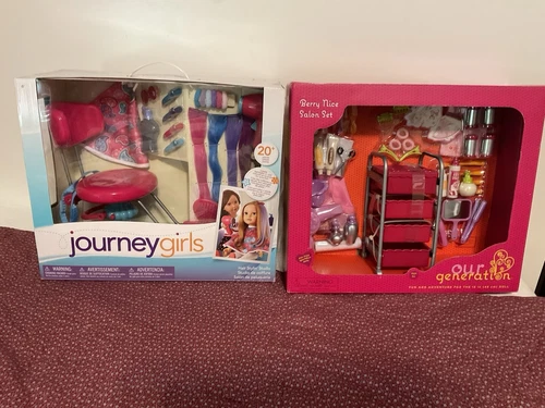 Journey Girls Hair Stylin Studio & Our generation Berry Nice Salon For 18” Dolls