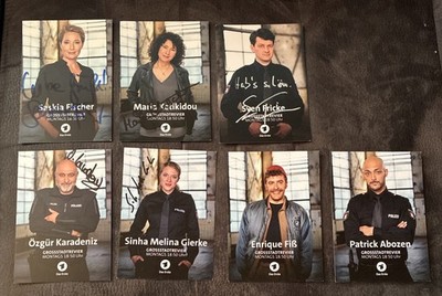 7 Autogrammkarten Grossstadtrevier 2026 ARD handsigniert 