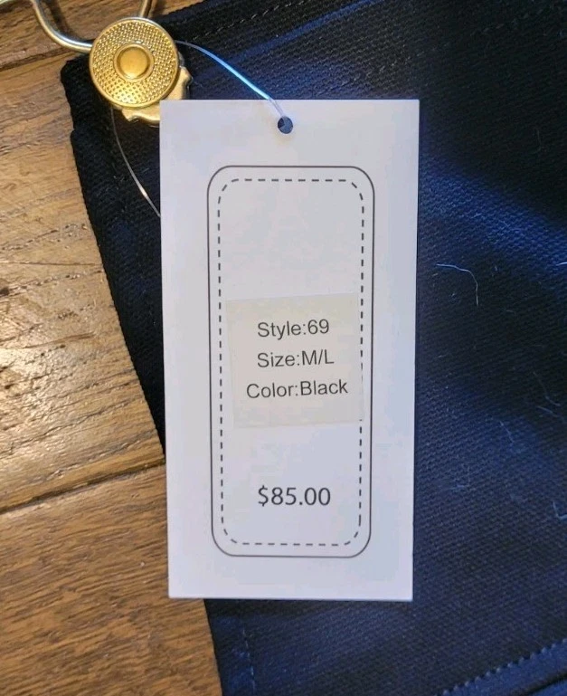 Muff Waders Black Cotton Coveralls With Bottle Opener Black Size Medium/Large - Image 2 of 4