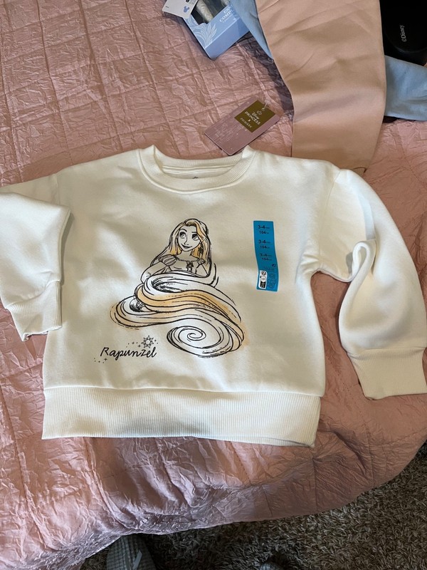 disney princess x primark rapunzel girls 3-4 years sweatshirt