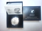 2022-W U.S. American Eagle 1 oz .999 Silver Uncirculated Coin w/ C.O.A. & Box