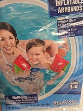 Inflatable NEW Swim Armbands For Kids Watermelon Ages 3-6