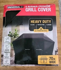 Universal 70 in. Premium Grill Cover, Heavy‑Duty Polyester - New
