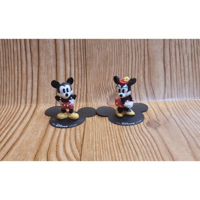 Ceramic Mickey & Minnie Mouse figurines Disney Store 2'' collectibles fan Home 