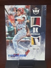 2018 Panini Diamond Kings - Dk Materials Harrison Bader #DKM-HB Holo Blue /25 