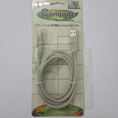 Lot Of 3 5ft USB A to B Printer Cable High Speed Universal Printer/Fax/Joystick 