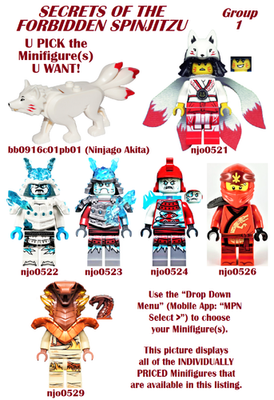 LEGO U PICK Ninjago SECRETS OF THE FORBIDDEN SPINJITZU Minifigures