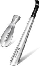 Shoe Horn Long Handle for Seniors Men Women,Metal Long Shoehorn Boot Horn 16.5",