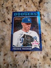 2024 Topps Heritage - Freddie Freeman #248 Chrome Blue Sparkle Refractor