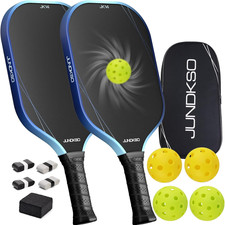 Pickleball Paddles Set of 2 - Graphite Carbon Fiber Pickle Ball Paddle Composite