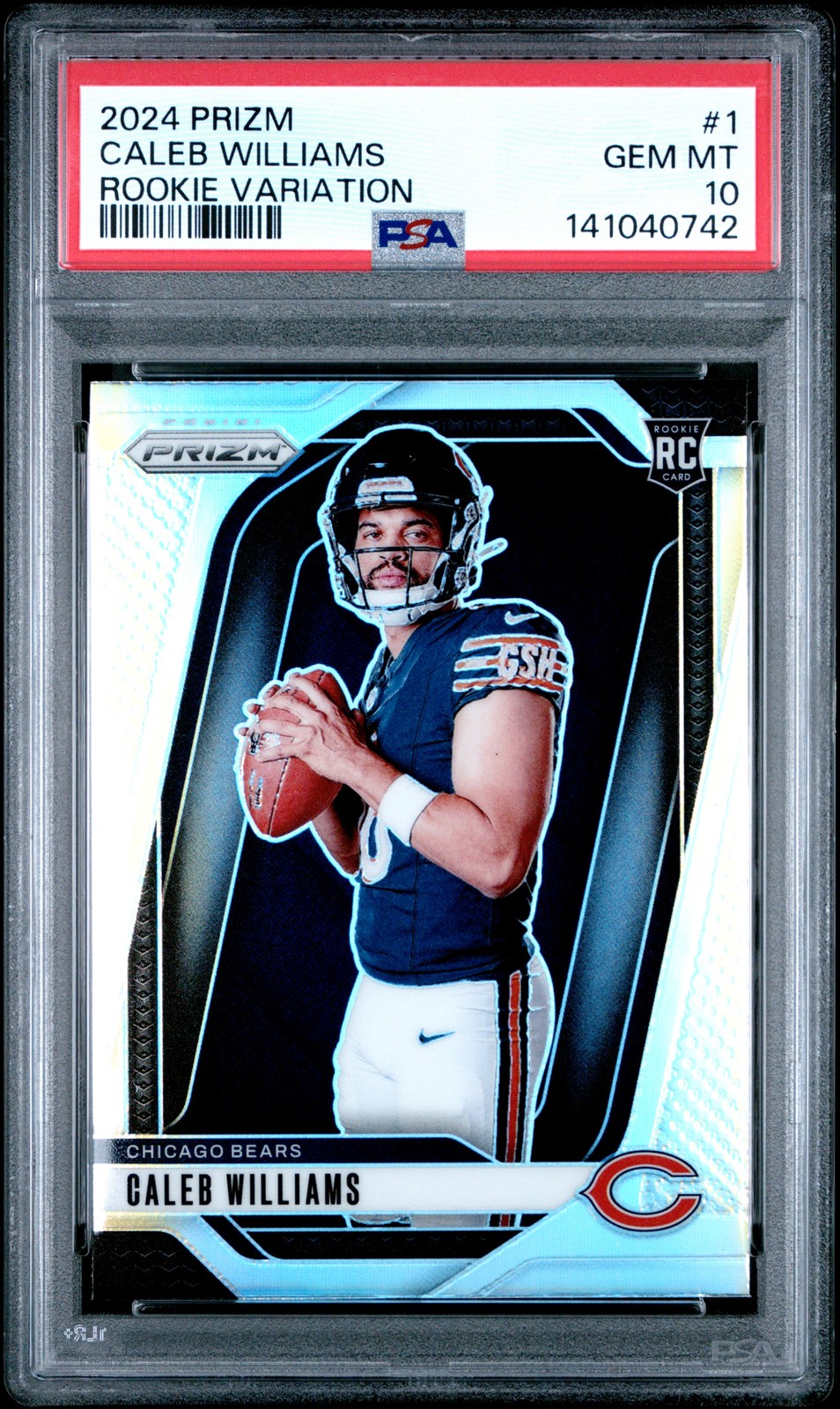 2024 Panini Prizm Rookie Variation #1 Caleb Williams PSA 10