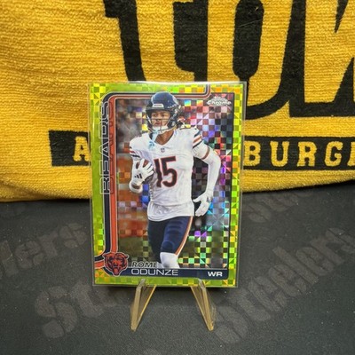 Rome Odunze 2025 Topps Chrome #49 Lime Green X-Fractor