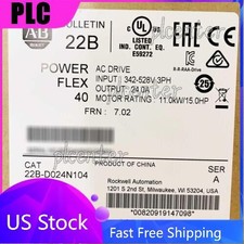 Allen-Bradley 22B-D024N104 PowerFlex 40 11 kW 15 HP AC Drive NEW