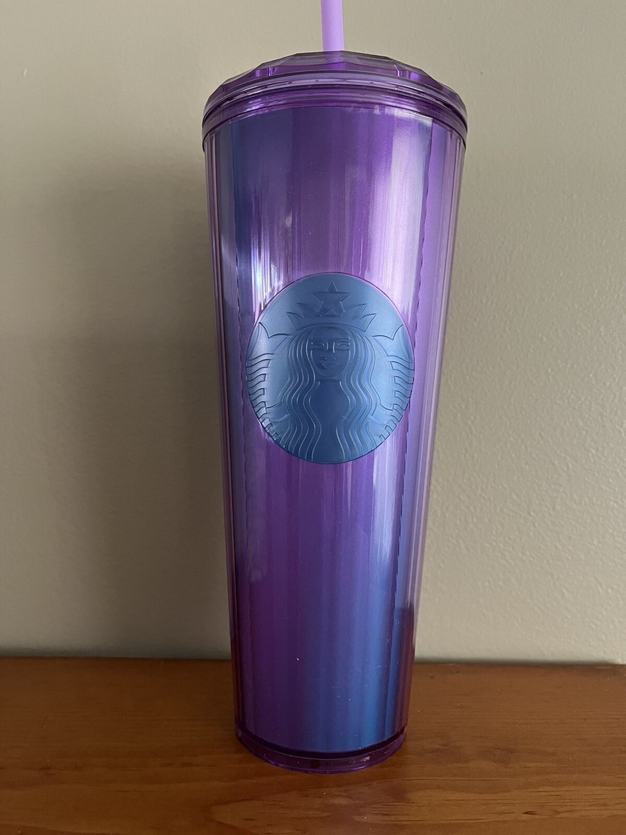 Starbucks Summer 2022 RARE Purple Kaleidoscope Dome Cold Cup