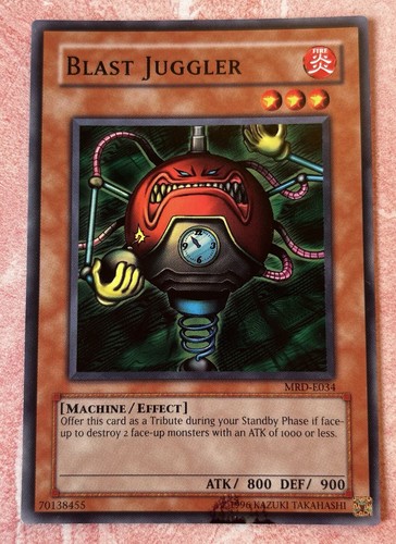 YuGiOh Blast Juggler MRD-E034 Fire Card