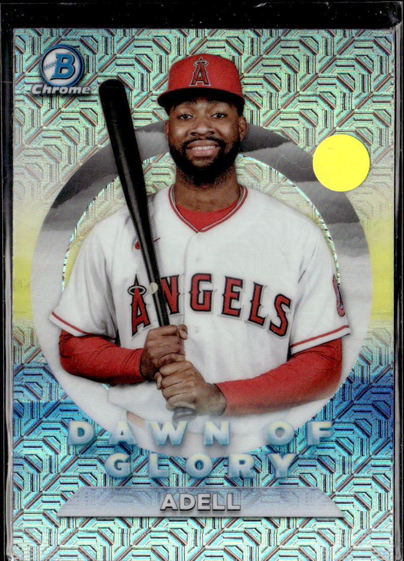 2020 Bowman Chrome Mega Box Jo Adell Dawn of Glory Mojo Refractor DG-16
