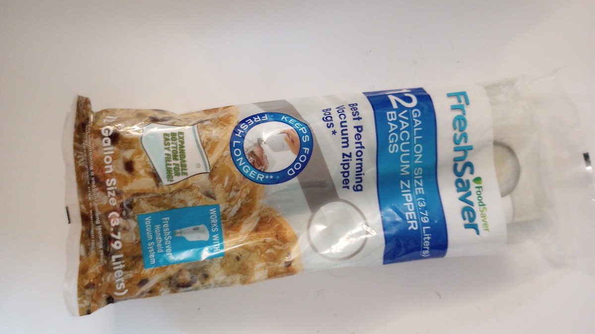 Storage Bags Gallon Size Foodsaver Vacuum Zipper Gallon Bags NEW