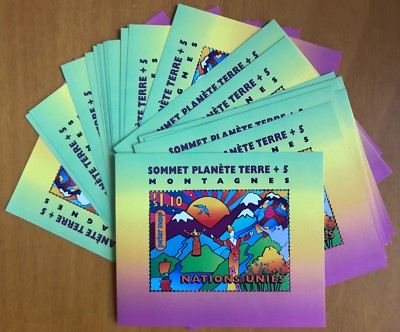 LOT 24 BF UN GENF GIPFEL PLANET ERDE + 5 BERGE PETER MAX