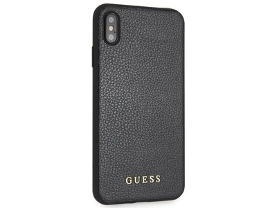 Guess Los Angeles Iphone Xs Max Case Black Gold Logo Drop