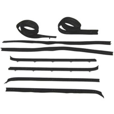 Side Window Run Channel and Beltline Set Compatible With 1973-1980 Chevy GMC