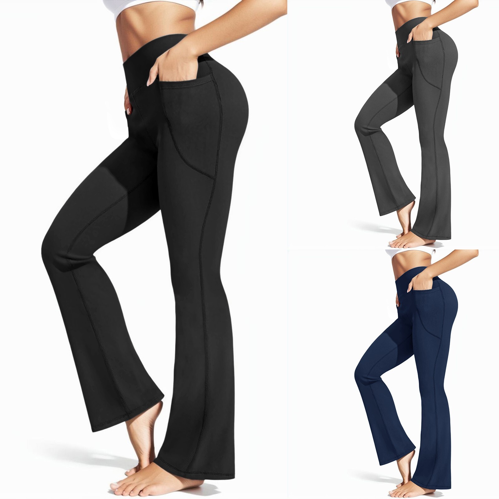 All Yoga Pants Womens Yoga Pants Pockets High Waist Workout Pants Yoga Pants 10-image