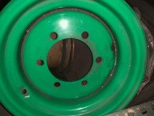 JCB OEM 16x8 6-Hole 2WD  Backhoe Steer Wheel Sunbelt Green 41/931200, each