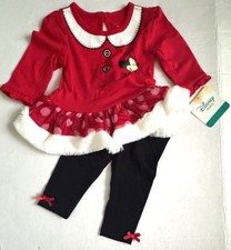 DISNEY BABY 2 piece set red/white/black MINNIE MOUSE motif size 3-6 months