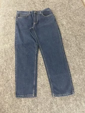 COLAC  Jeans Mens 44x32 Denim Pants Stretch Blue Slim Fit Big Plus Straight N318