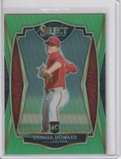 2021 Select Spencer Howard RC Premier Level Neon Green Prizm #d 90/99 Phillies
