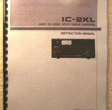 Icom IC-2KL Instruction manual - Premium Card Stock Covers  28 LB Paper 