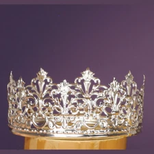 5-1/4" Shiny METAL Royal CROWN Cake Topper, Table Decor #9149 Choose Color
