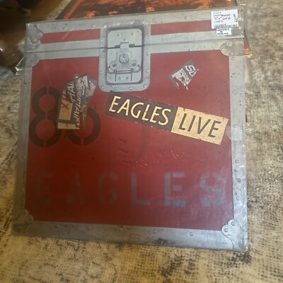 The Eagles Live 1980 Vinyl Double LP Album VG+ w/ Poster Mastered By Sterling