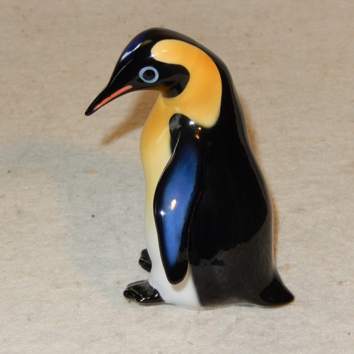 Pair FRANZ Porcelain PENGUIN Figures Playful Emperor Figurine Baby Adult Rare - Picture 5 of 9