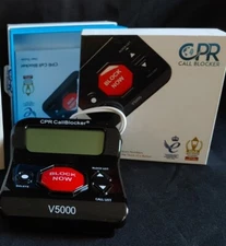 CPR V5000 Call Blocker Landline Phones Block All Robocalls Junk Spam 