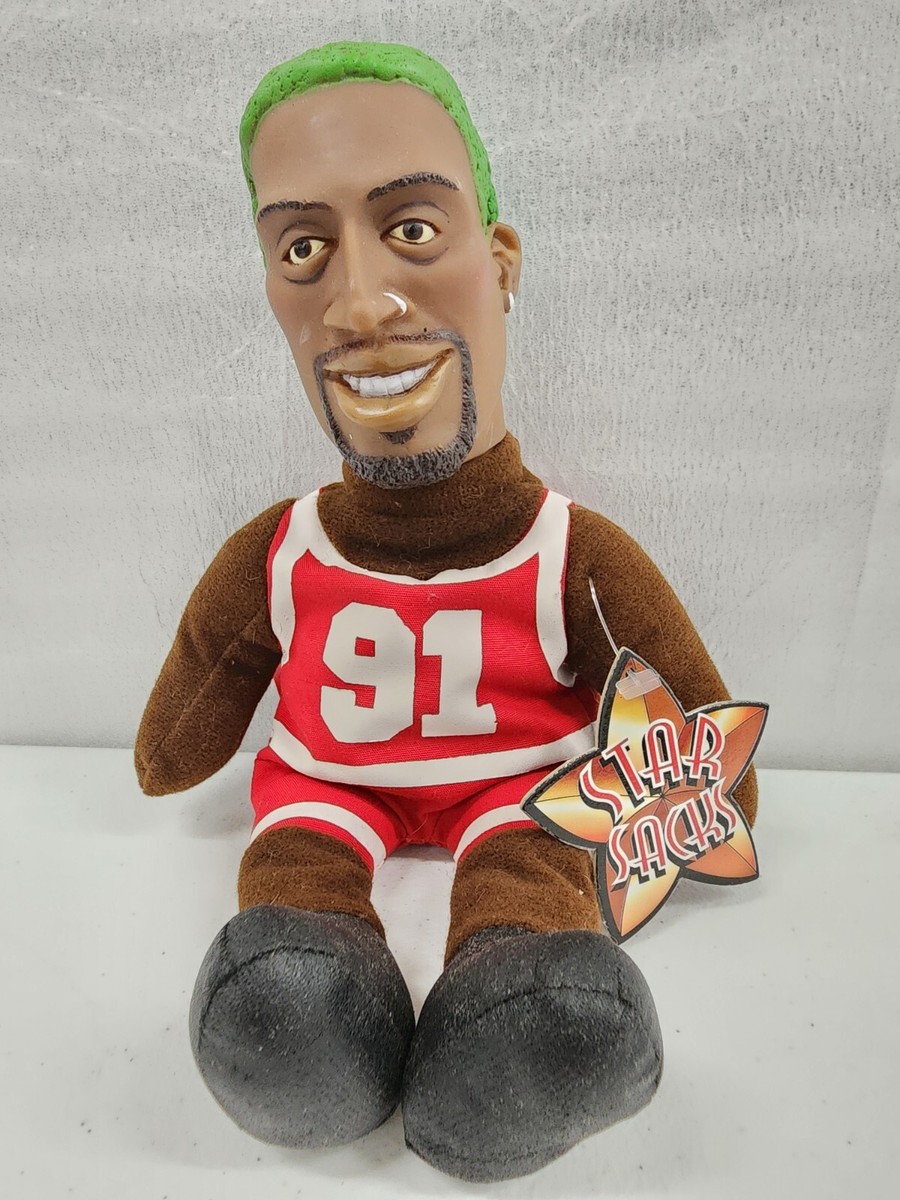 1998 Star Sacks Dennis Rodman Green Hair , 10