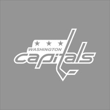 Washington Capitals NHL Team Logo 1 Color Vinyl Decal Sticker Car Window Wall