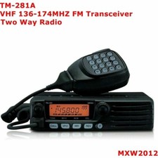 NEW TM-281A FM Transceiver KENWOOD Car Radio Station 65W 10-50KM VHF 136-174MHZ