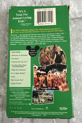 Disneys Sing Along Songs Fliks Musical Adventure VHS Animal
