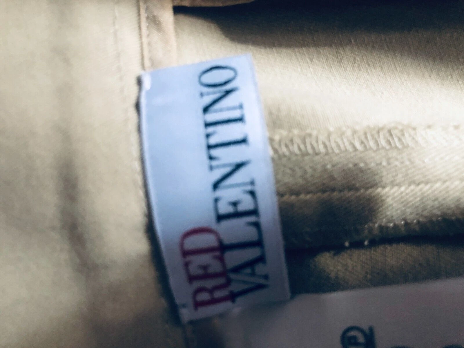 Pantaloni eleganti rossi Valentino Spa donna beige kaki taglia 48 US 12 14 lunghi dritti