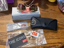 Ray Ban 3447 112/Z2 Gold Mirror New Sunglasses Authentic