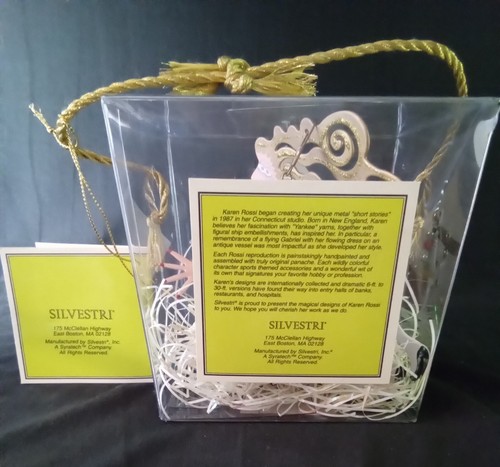 Karen Rossi Silvestri Phantasievolle Flüge SEKRETÄR Zinn Ornament Neu im Karton - Bild 8 von 8